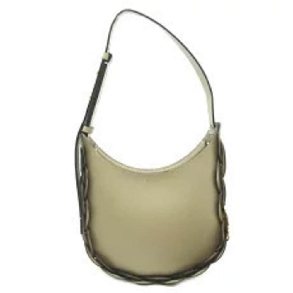 Chloe Daryl Hobo Shoulder Bag Calfskin Motti Gray Beige